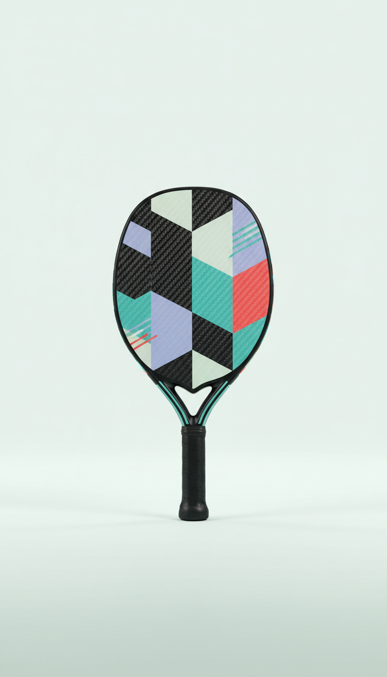 Raquete de beach tennis em fibra de carbono